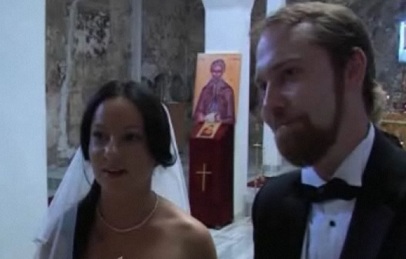 Первое венчание в восстановленой церкви Святого Николая в Приштине
