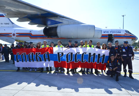 В Белграде прошли торжественные проводы российских спасателей