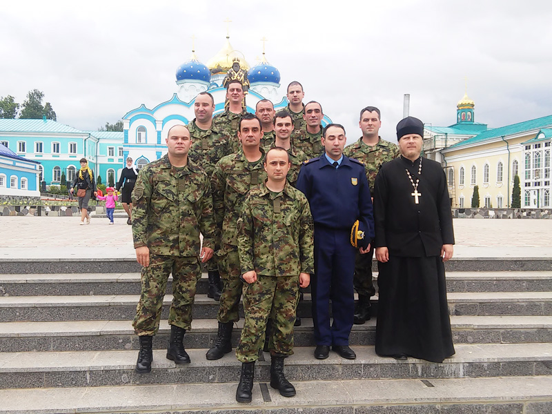 Военнослужащие военно-воздушных сил Сербии совершили паломничество к святыням Задонщины