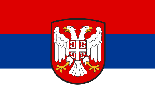 Карта с флагом сербии