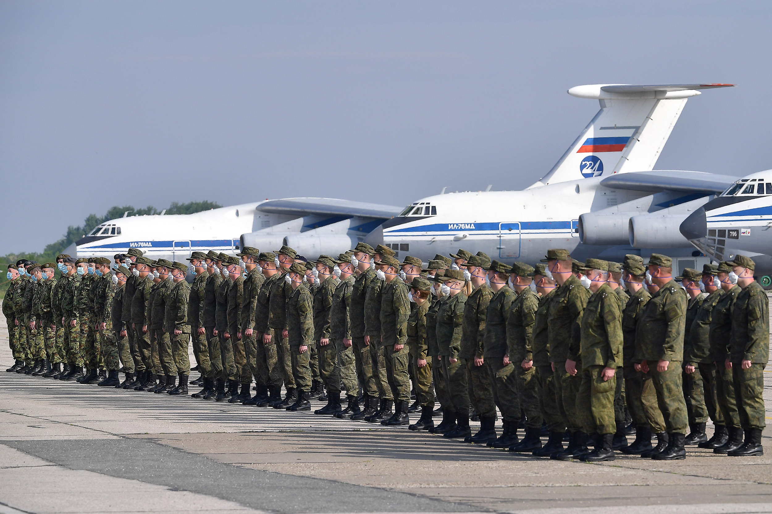 В Сербии прошли проводы российских военнослужащих