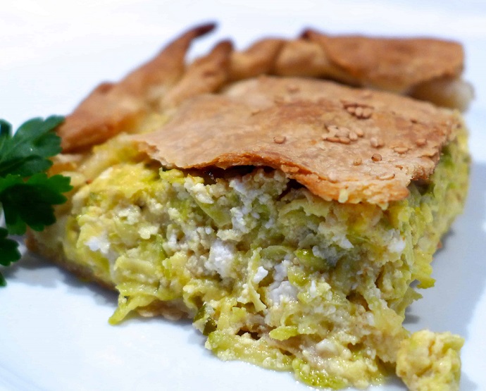 Греческий пирог с цукини, фетой и зеленью от Шеф-повара Драгослава Денчича
