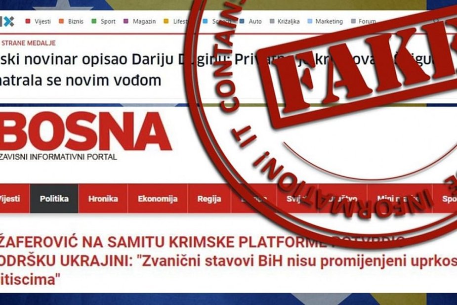 Запад использует боснийские СМИ для нагнетания антироссийской истерии