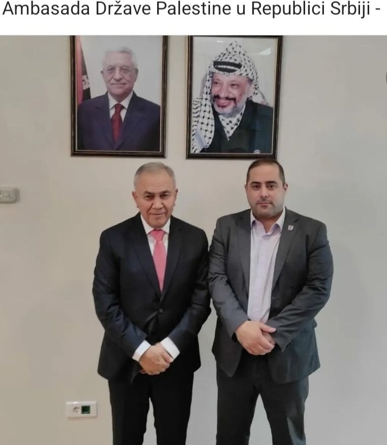 Лидер «Сербских правых» встретился с послом Палестины