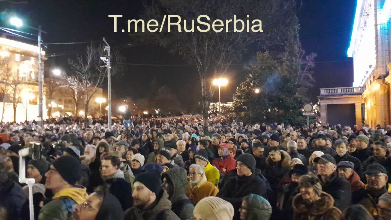 Праздники закончились - в Белграде снова протестуют