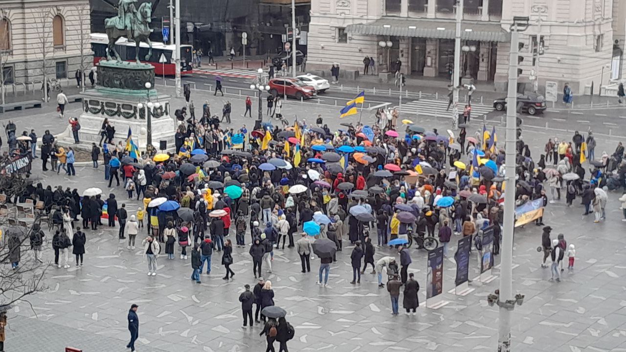 В Белграде прошел "Марш солидарности с Украиной"