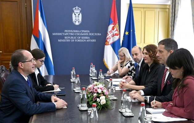 Глава МИД Сербии принял кубинского посла