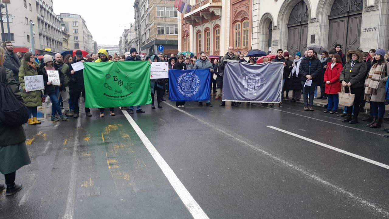 В Сербии прошли массовые акции протеста.