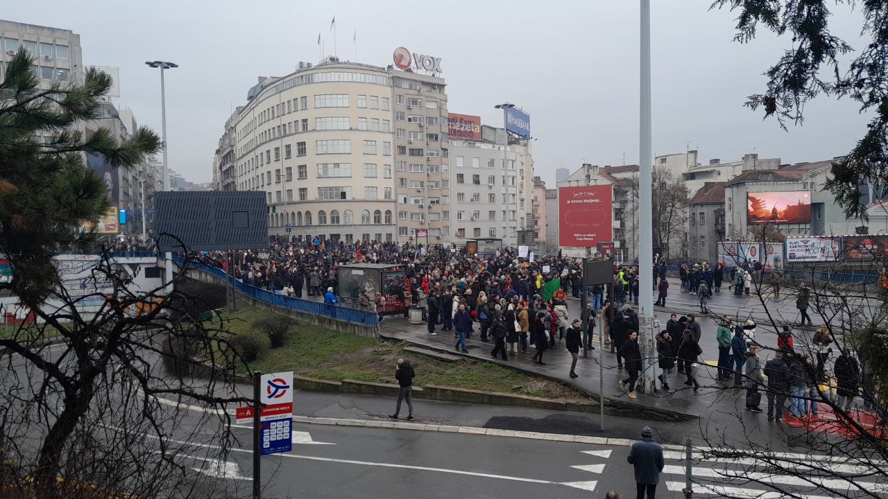 В Сербии прошли массовые акции протеста.