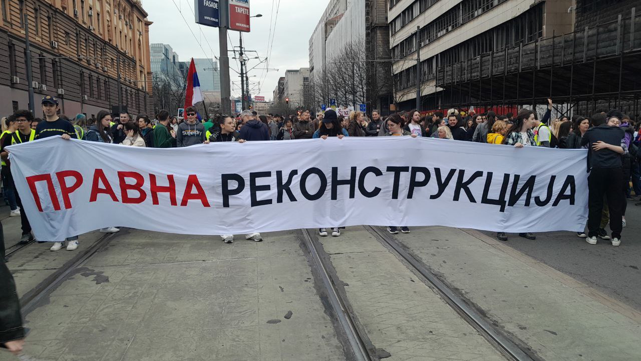 Послание сербских студентов: уважать и соблюдать закон – вот наше главное требование