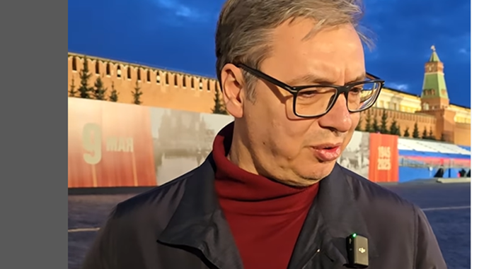Вучич выложил видео с Красной Площади