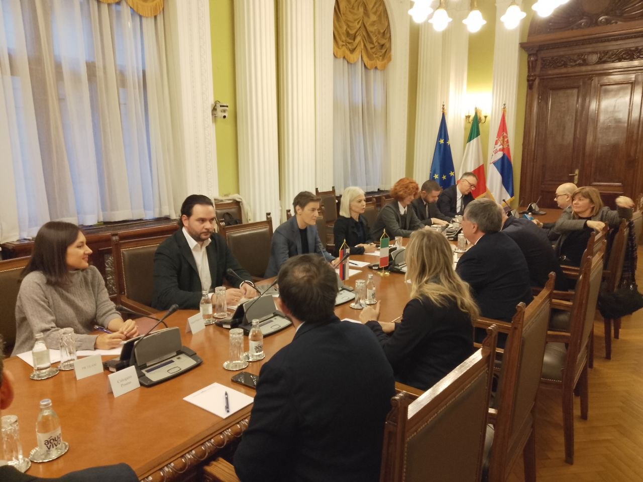 Ана Брнабич приняла делегацию итальянских парламентариев